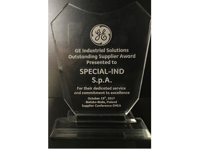 La soddisfazione del cliente: premiati da GE Industrial Solutions